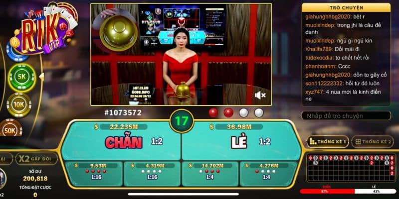 Hướng dẫn chơi 1 ván Xóc Đĩa Live Stream Rikvip